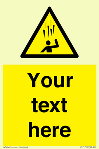 Custom Falling Ice sign